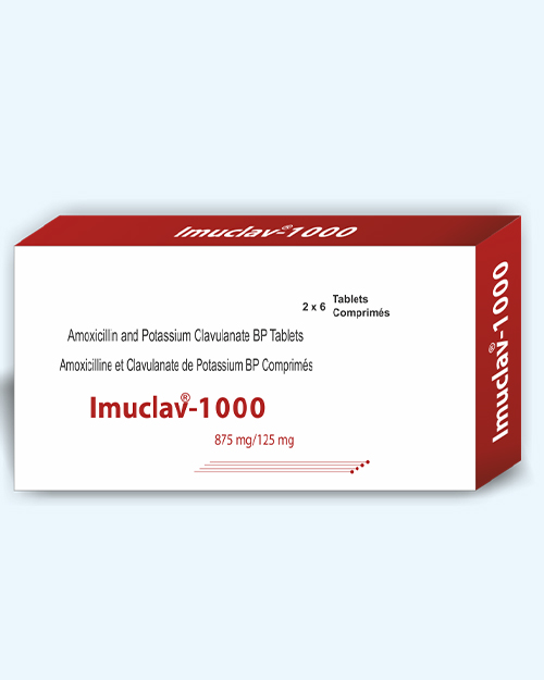 Imuclav-1000 tablets box