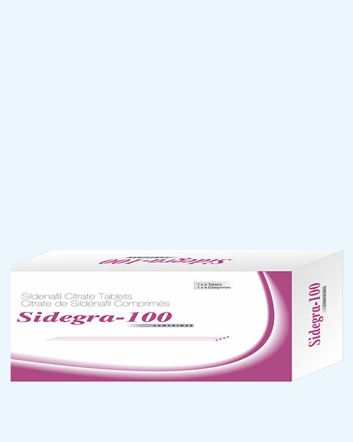 sidegra-100 tablets box